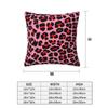 Red Leopard Print Spots On Pink 2 Pcs Square Pillowcase Pillow Cover Cushion Decor Comfort Throw Pillow For Home Bedroom