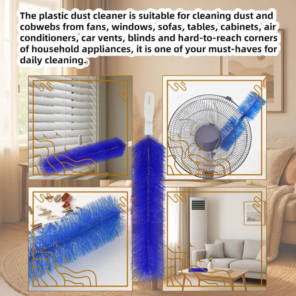 Flexible Fan Cleaning Brush, Multifunctional Dust Removal Brush, Soft Brush Head Deep Into Dead Corners,efficient Dust Removal Household Cleaning Tool