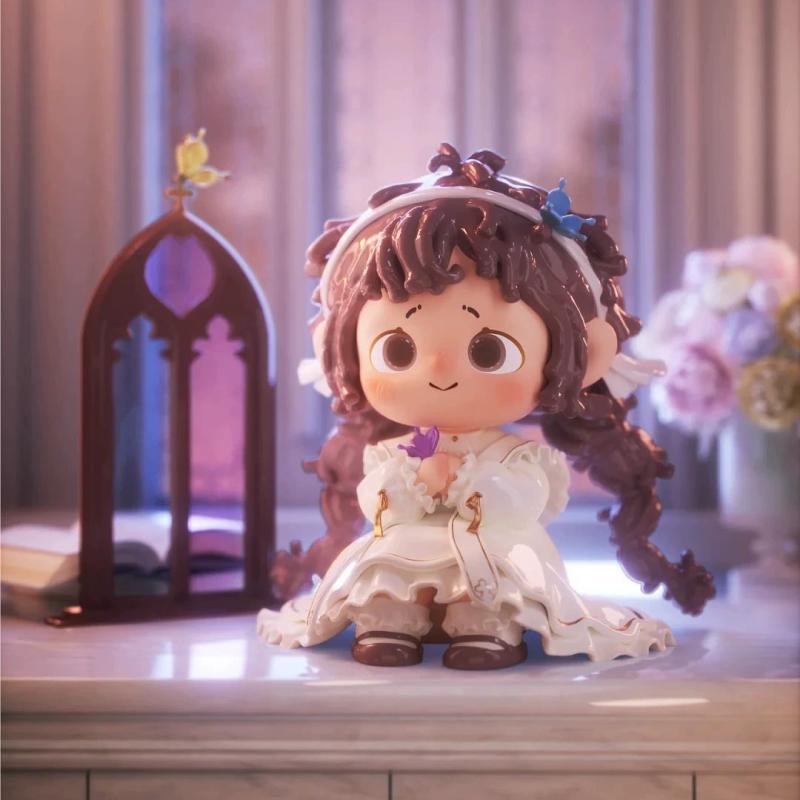 Dostępne i Autentyczne Fufu "Miasto Zmierzchowego Blasku" 3. Generacja - Figurka Trendy z Niespodzianką Urocza Dziewczynka z Kręconymi Włoskami Prezent i Dekoracja