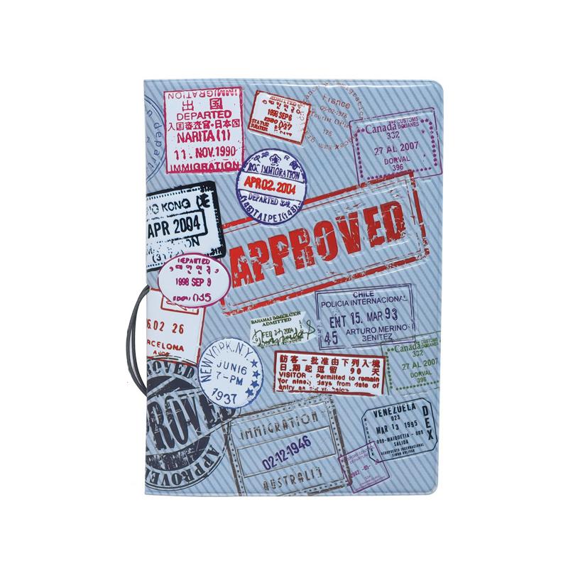 

Fashion Emboss Passport Cover for Women & Girls, Travel ID Card Holder with Ticket Pocket, Passport Case Accessories