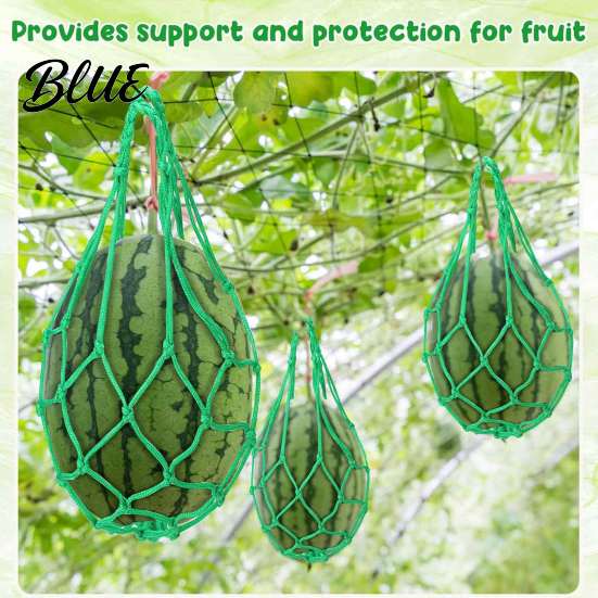 Cantaloupe Support Sling 10Pcs Watermelon Nets Weatherproof Reusable Melon Holder Net Mesh Fruit Hammocks for Cucumber Vegetables Garden Plant