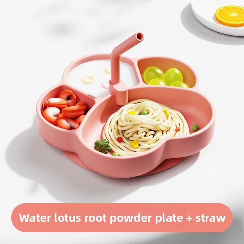 Baby Silicone Divided Cat Paw Plate With Suction For Toddlers Feeding And Training