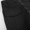 Vintage Pinstripe Contrast Color Flare Pants Women High Waist Slim Fit Y2K Streetwear Bell Bottom Trousers