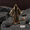 Unique Home Accents Vintage Faceless Ghost Brass Figurine, Retro Metal Mysterious Statue, Creative Miniature Dark Style Ornament Small for Gothic
