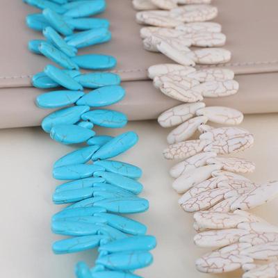 Imitation Turquoise Melon Seed Loose Beads for DIY Jewelry - In Stock