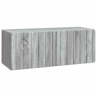 Wall Mounted TV Cabinet Grey Sonoma 78.5 X 31 X 30 Cm