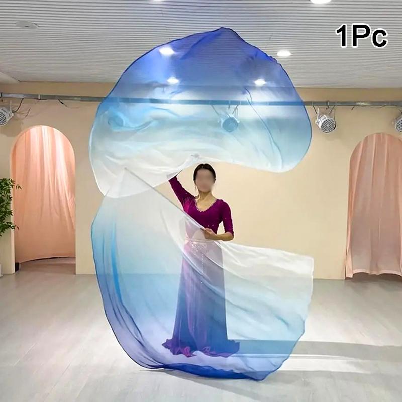 1PC Vibrant Gradient Fan Scarf Fitness Guard Flag Praise Dance Flags Vibrant Dancewear 190x140cm