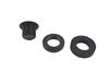 Rear wiperless kit designed specifically for Harrier 80 series, 3-piece set, conceals holes, Mekura Cap, Black Toyota exterior accessory parts!