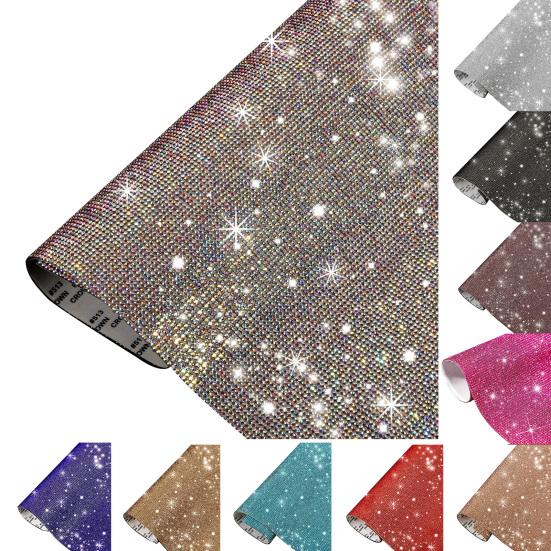 Self-Adhesive Rhinestone Sticker Fadeless Glass Clothing Decoration Car Rhinestone Sticker for Scrapbook