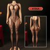European & American Sexy Halter Bodysuit with Hollow Chest, Jacquard Net Design, & Open Crotch (Model 4156A)