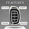 4 Bottons Smart Key Fob Case Cover for Hyundai Tucson Santa Fe Rena Sonata Elantra Creta Ix35 Ix45 I10 I30 I40 Solaris Accent