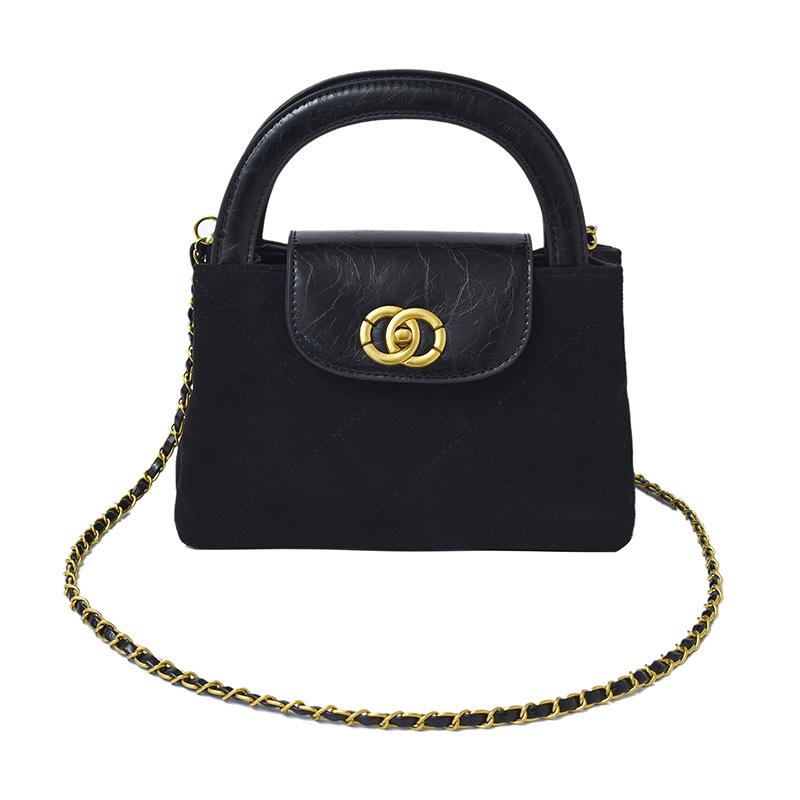 

2025 Winter Argyle Chain Handbag: Fashionable Women s Crossbody & Shoulder Bag One Size чёрный