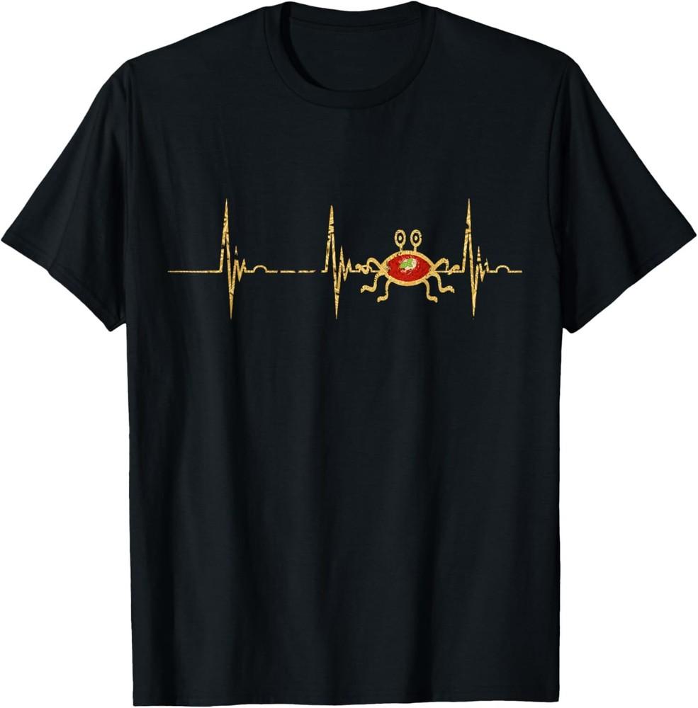 NEW LIMITED FSM Heartbeat EKG Puls Flying Spaghetti Monster T-Shirt Unisex T-Shirt XL
