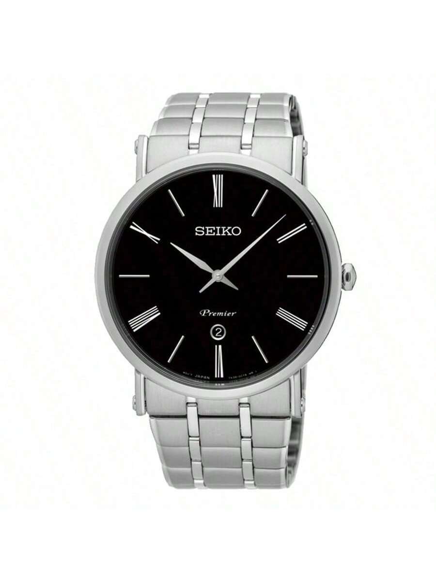 

Мужские часы SEIKO Premier Quartz с черным циферблатом Артикул. SKP393J1 чёрный