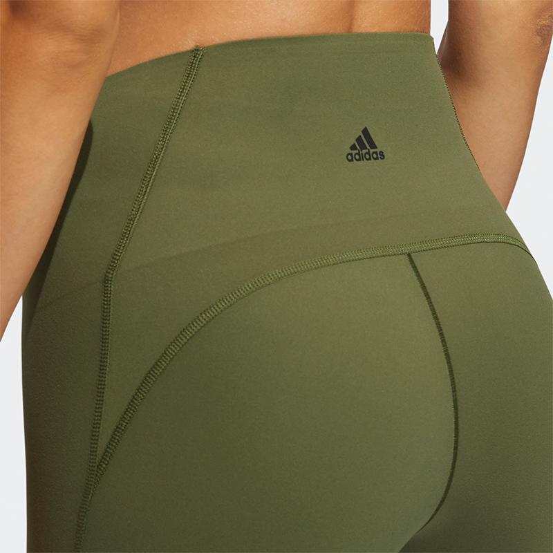 Adidas Elevated Yoga Fitness Tights Women Leggings Army-Green GM2755