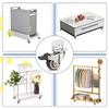 4 Pcs 1/1.25/1.5/2 Inch L-Shaped Side Mount Caster Wheels Small Rubber Furniture Castors Swivel Cartwheels for Trolley Cabinet