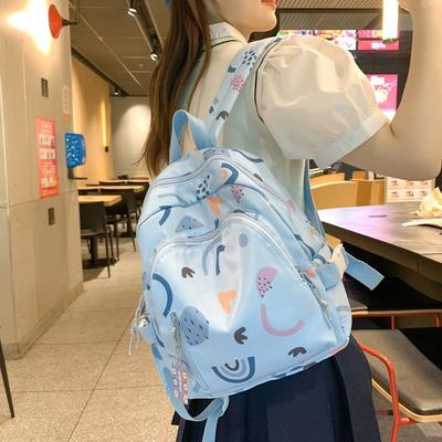 Korean Version of Cute Medium Backpack Lightweight Student Backpack Summer New Small Shopping Girl Backpack