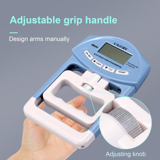 Electric Grip Strength Tester LCD Display Hand Grip Dynamometer Gripper Trainer Handheld Grip Measurement Meter Hand Grip Power Strengthener Exerciser