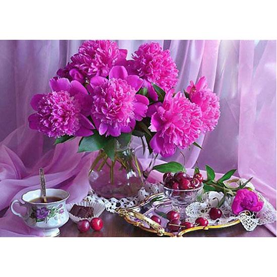 Huacan Diamond Painting Kits Flower DIY 5D Paintings Flower Picture Art Craft Home Wall Decor