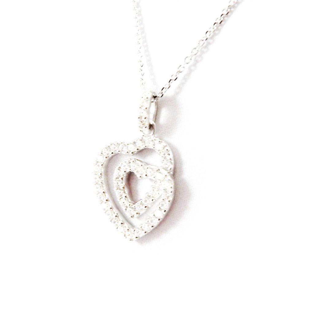 Altesse [I2991] - Collier Argent 'Love Sublime' Blanc