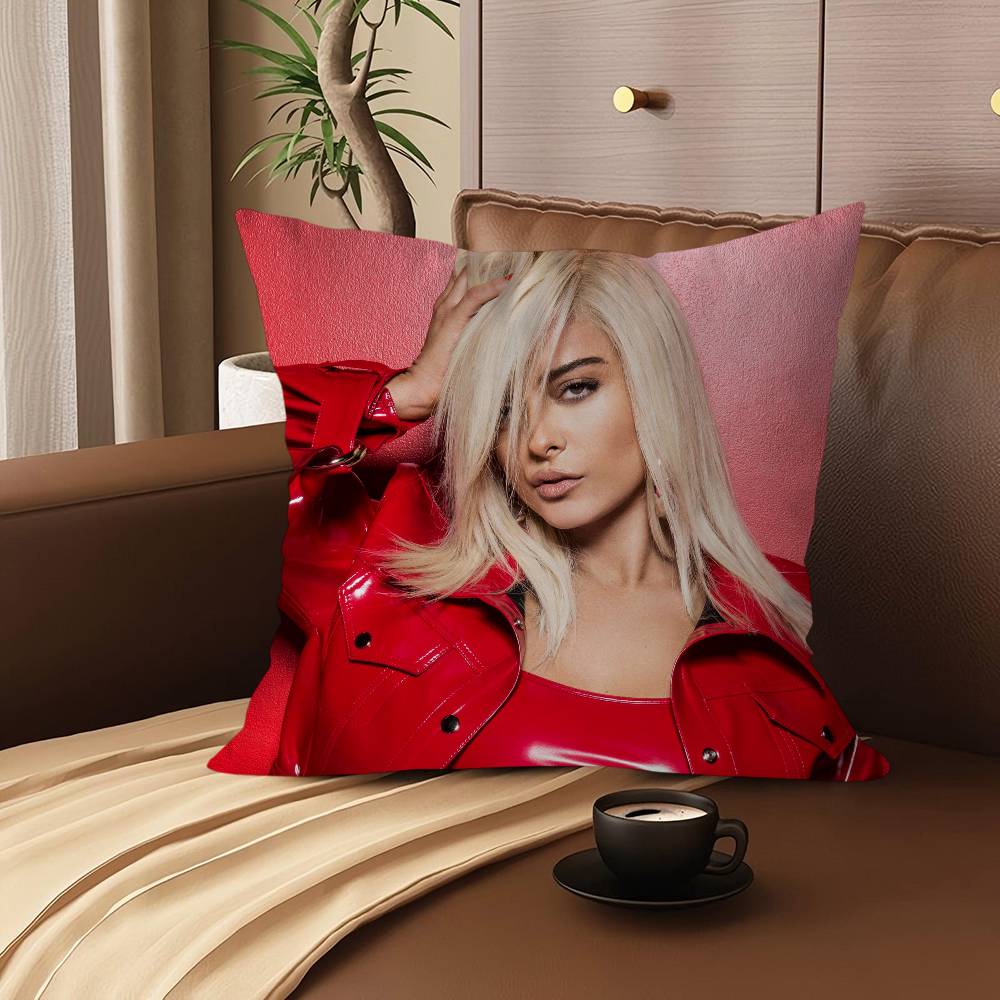B-BEBE REXHA Actor Singer Cushion Cover Inches Farmhouse Decor Home Throw Pillow Covers For Couch Decorations