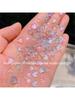 50PCS Accessories Resin Kawaii Nail Art Charms Cartoon Heart Nail Decorations Mixed Size Bulk Manicure Rhinestones Jewelry DIY