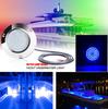 2PCS 90LED Round Chrome Marine LED Yacht Light Underwater Light Super Bright Stainless Pontoon Waterproof Boat Marine Lights