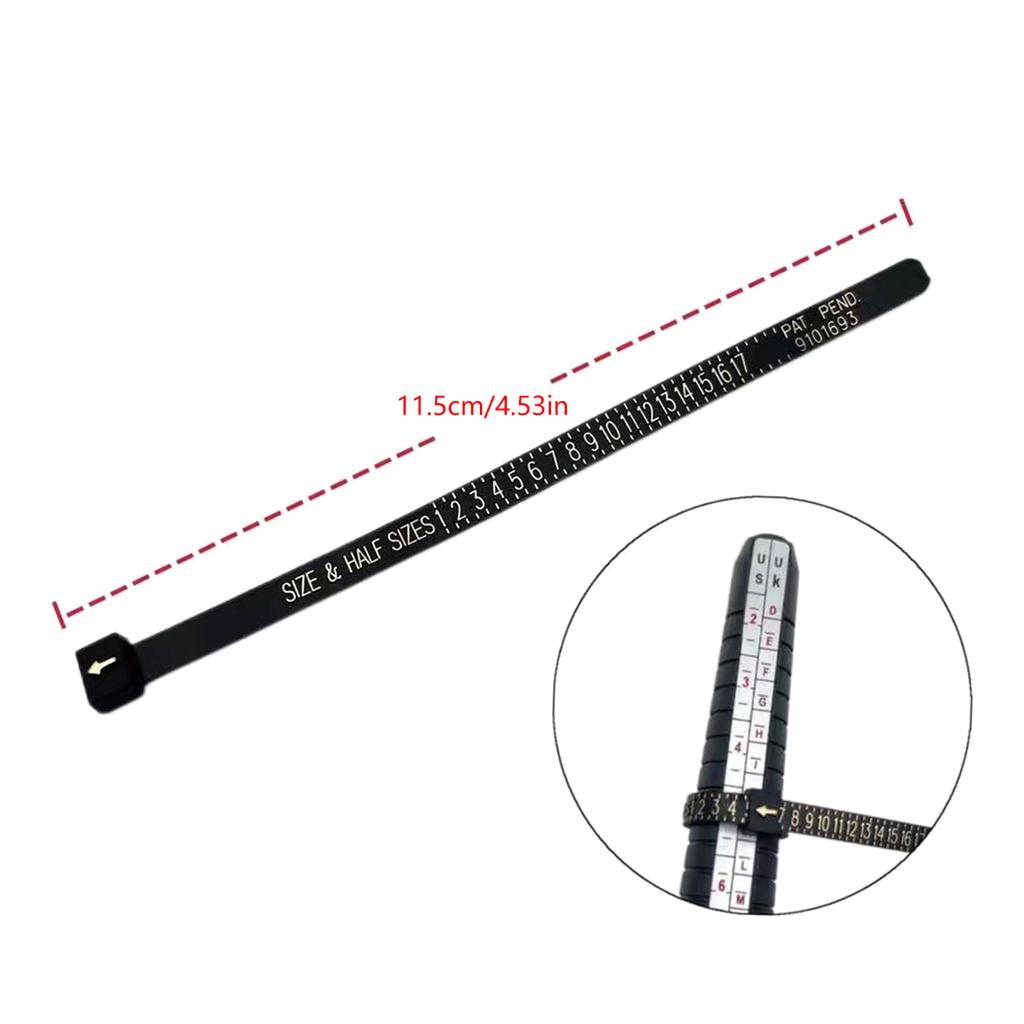 3/4/6/7Pcs Rings Sizer Measuring Tool Rings Mandrel Rings Measurement Tool, Men Women Finger Gauge Jewelry Making