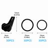 30 Sets with Elastic Rubber Rings Fishing Rod Hook Holder Fishing Pole Hook Holder  for Fishing Pole