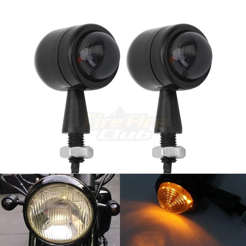 

Аксессуары для мотоциклов, указатель поворота, черный для Harley Chopper Bobber Honda Suzuki Yamaha