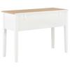 Desk, White, 109.5X45X77.5 Cm, Wooden