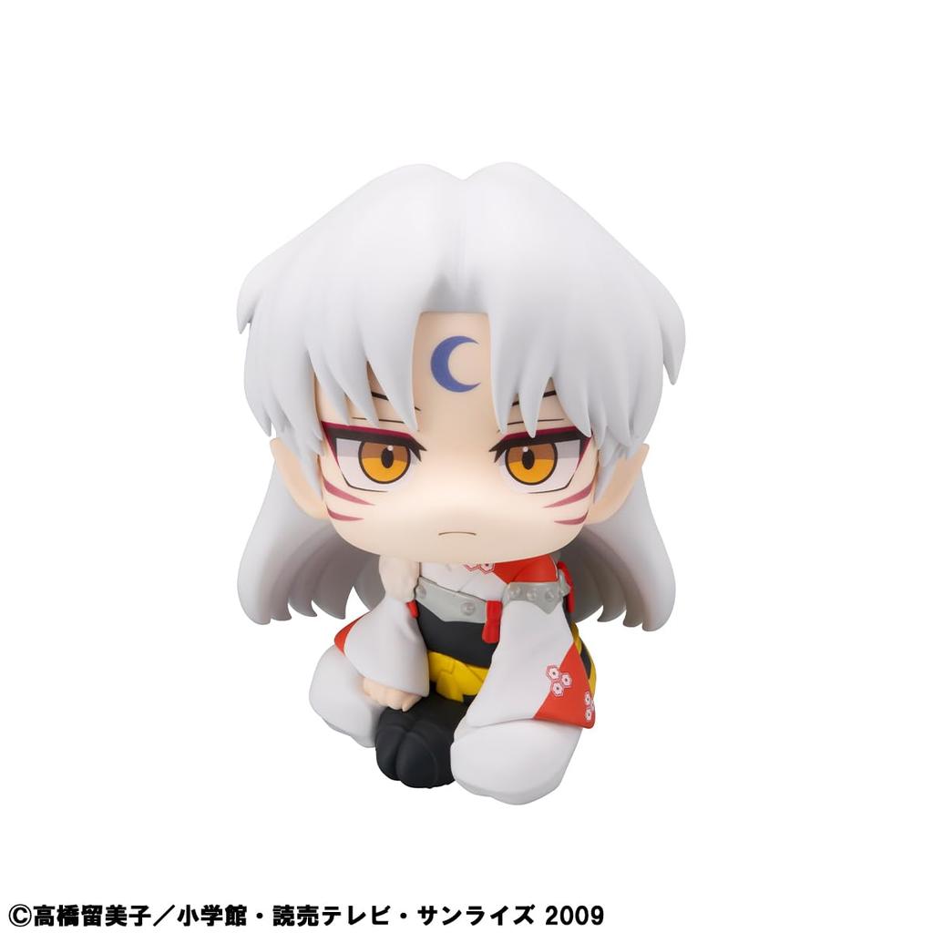 MegaHouse Look Up Inuyasha Sesshomaru 110 מ"מ שרף PVC צבוע דמות ניתנת להזזה בערך
