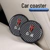 Hongqi Automodelle Carbonfaser-Getränkeuntersetzer - Wasserdichte Textur