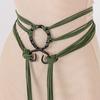 Braided Waist Cinch Fringe Loop Decorative Belt Fashion Long Rope Chain Belt  Renaissance