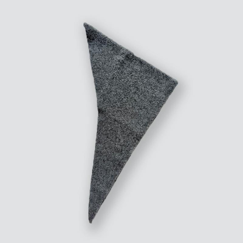 

British Korean Style Niche Wool Blend Knitted Triangular Scarf Women Headscarf Knitted Scarf Multi-functional Warm Knitted Scarf