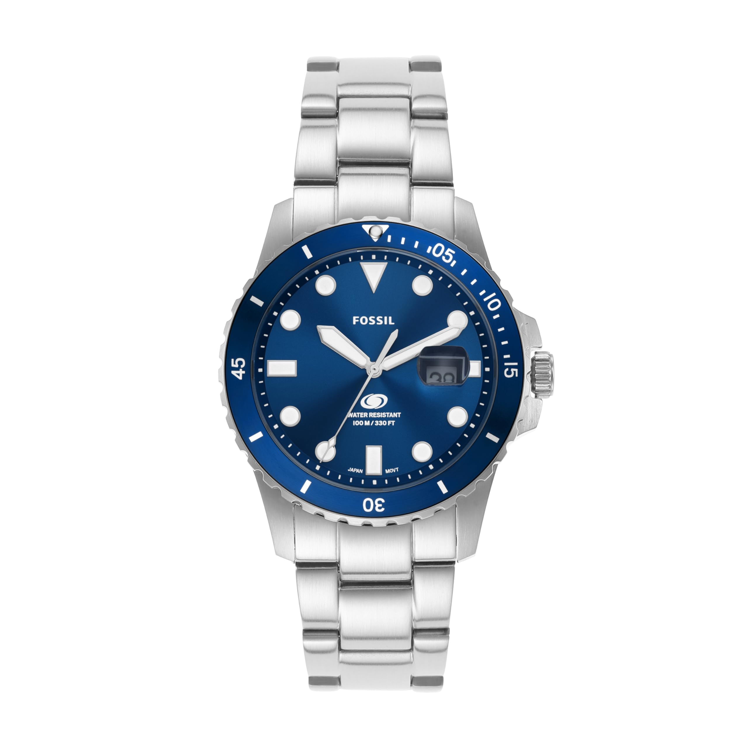 Fossil Blue Dive Wristwatch FS6029 Men s Silver