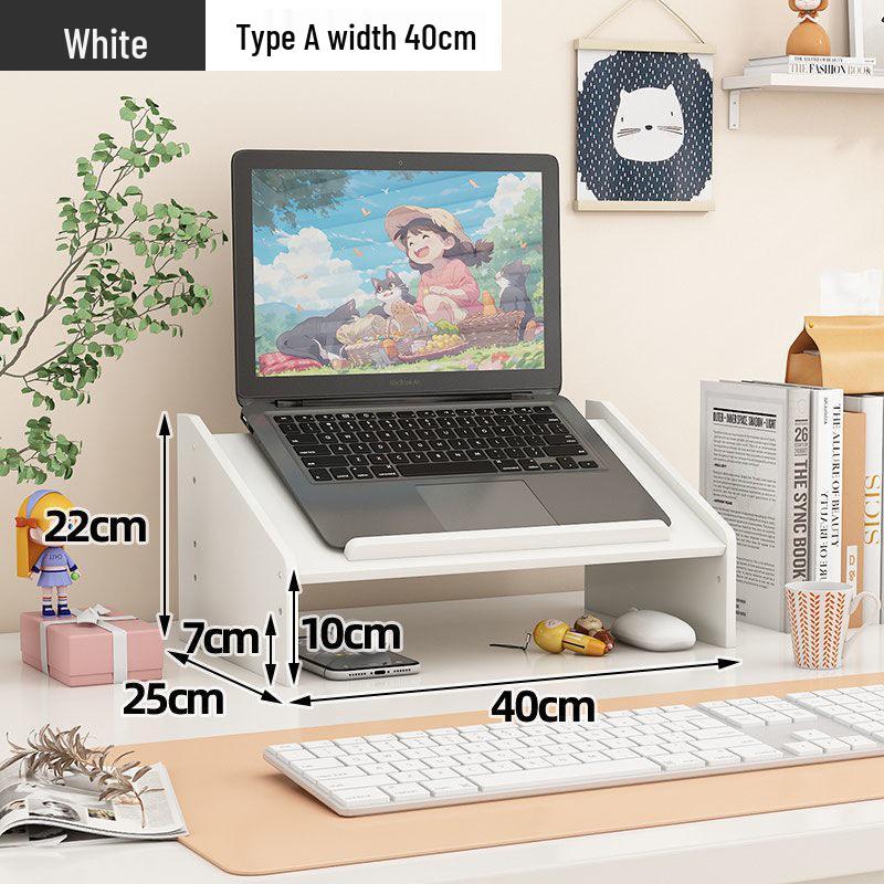 Laptop and Monitor Desktop Riser for Office and Dorm Use