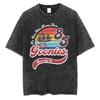 Classic Funny Movie The Goonies Never Say Die Vintage Washed T Shirt Best Famous Skeleton Graphic T-shirt Oversized Tshirt Unisex