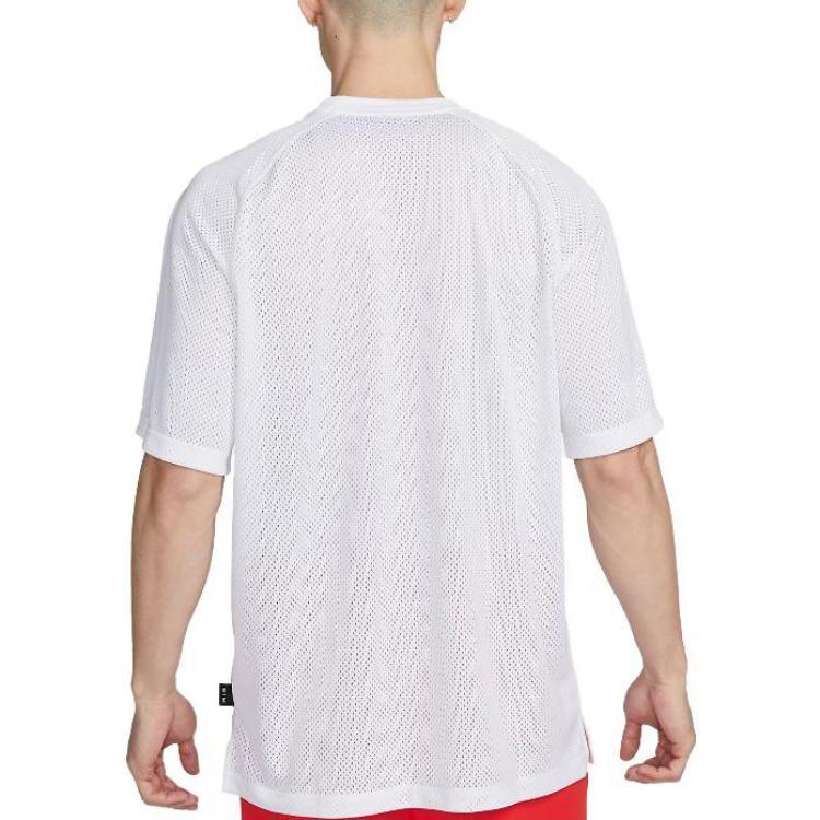 Nike T Shirts Men's White Crew Neck Moderate DX0157-100