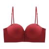 Sujetador Strapless Fruncido Push-Up con Soporte Invisible Antideslizante