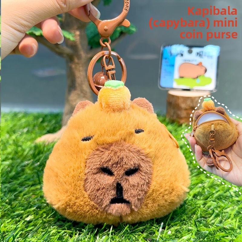 Plush Keychain Capybara With Cartoon Tortoise Design For Kids And Collectors