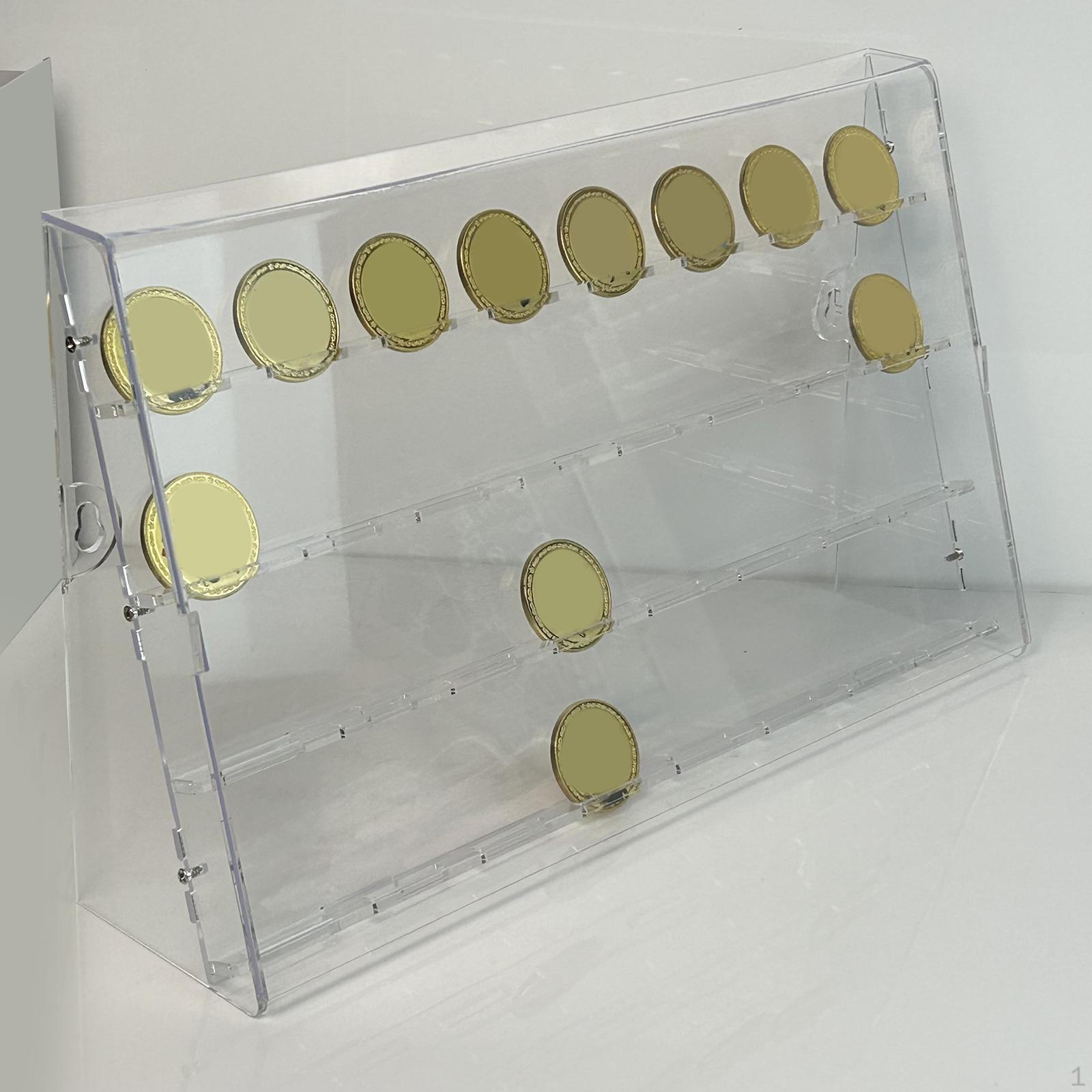 

Акриловый держатель для витрины Challenge Specie, коробка для хранения, прозрачная коробка для медалей белый