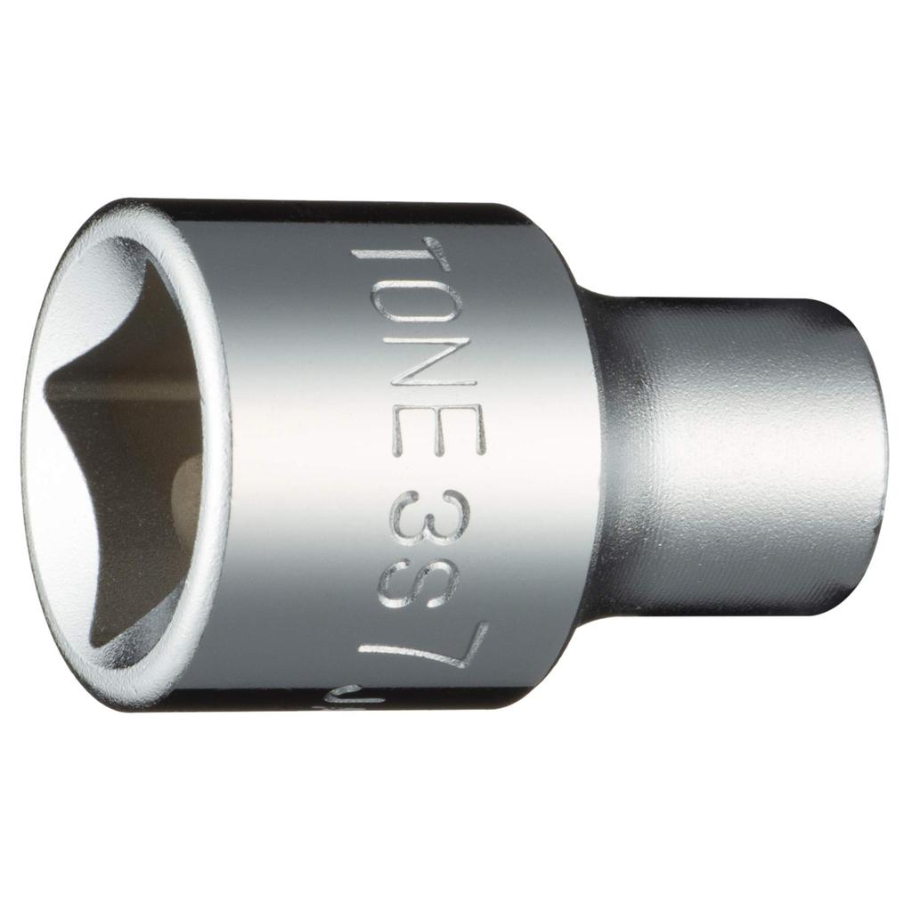 TONE Nástrčný klíč Úhel pohonu Šířka přes plošky 7mm (Šestihranný) 3S-07 9,5 mm (3/8")