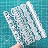 Metal Cutting Dies 5 Vintage Lace Borders Edge Embossing Stencil Die Cuts for Card Making DIY Scrapbook Album Decoration