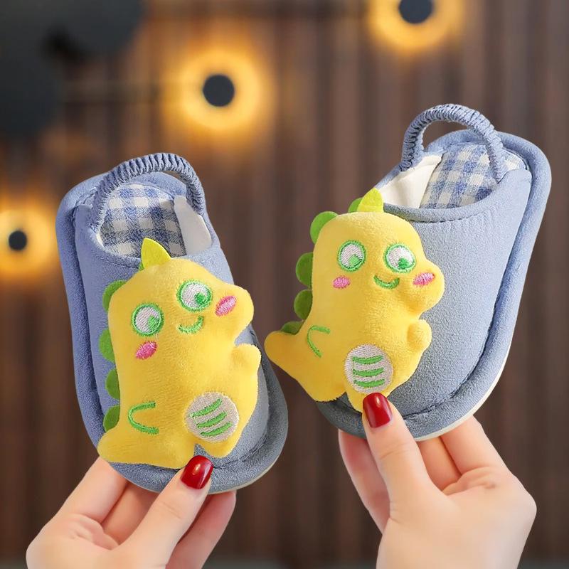 Unisex Cute Panda Slippers for Kids (1-5 Years), Anti-slip Elastic Band, Spring/Autumn