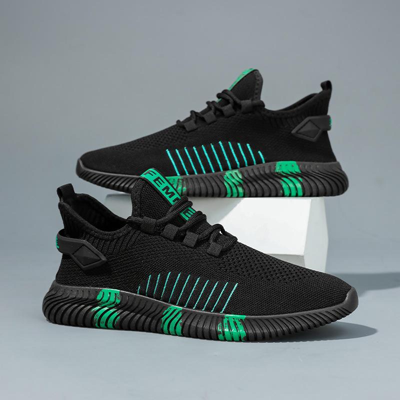 Brand Men Sneakers Lace-up Mesh Men Casual Shoes Fashion Lightweight Walking Shoes Comfortable Men Running Shoes Tenis Masculino