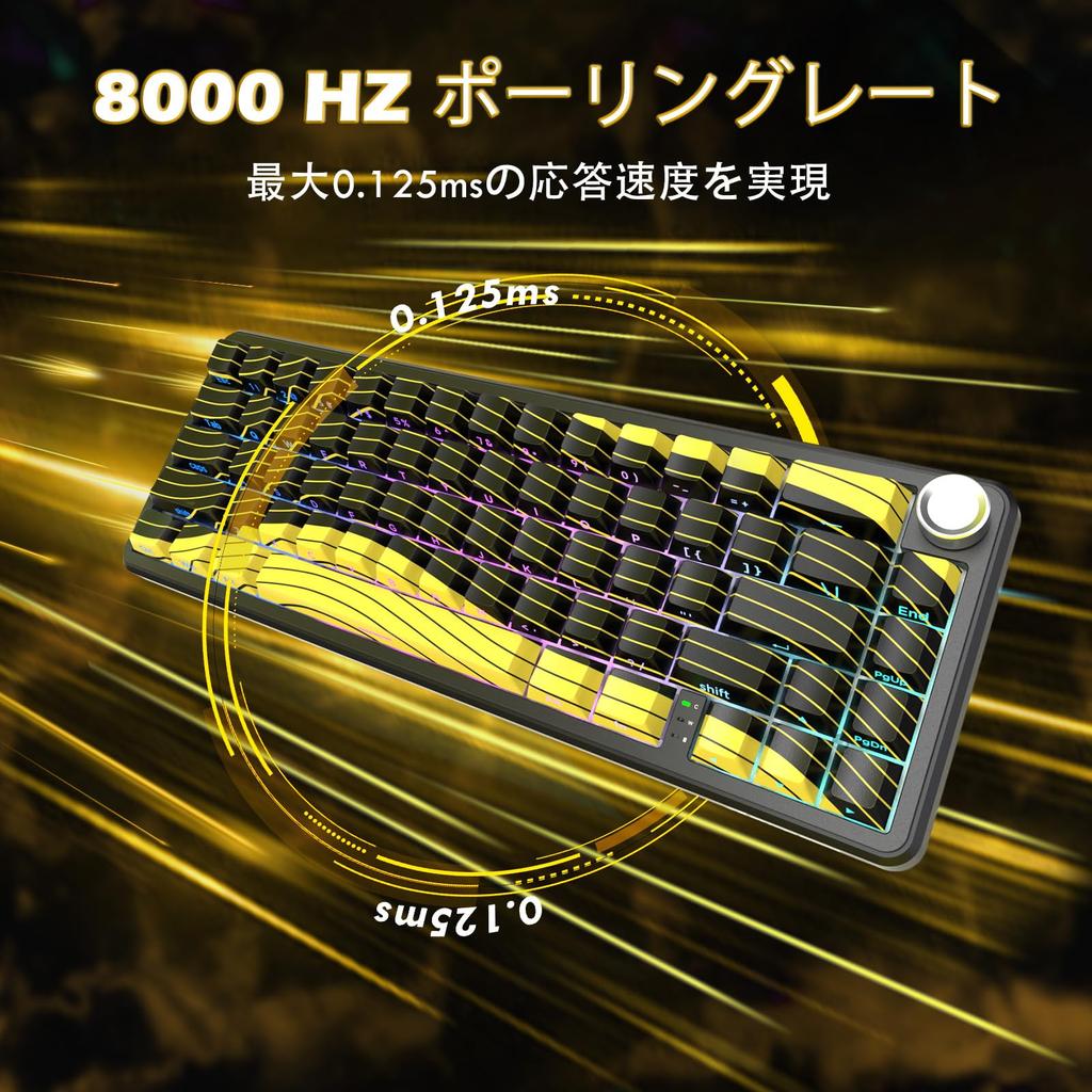 MAMBASNAKE x ATTACK SHARK X65PROHE Rapid Trigger Gaming Tastatur X11 Gaming Maus Kit Kabellos 8k Abfragerate RT Kompatibel Kabellos 8000Hz