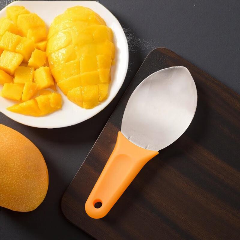 ZISIZ Stainless Steel Mango Slicer and Spoon Set