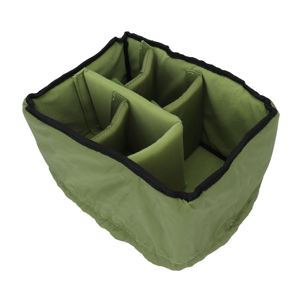 Torba na aparat DSLR o dużej pojemności, odporna na wstrząsy, wyściełana torba na aparat, futerał z otwarciem na sznurek, na zewnątrz, kolor owocowy zielony