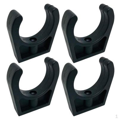 4x NYLON TUBE HOLDER CLIPS - Paddle /Boat Hook/Stern Pole Light Storage